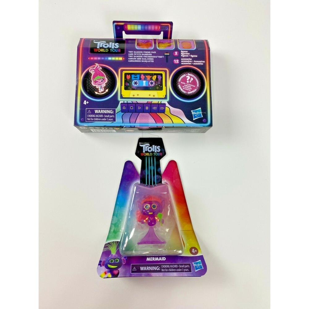 Trolls World Tour Tiny Dancers Friends Pack and Figure Set Kids Ages 4+ NEW